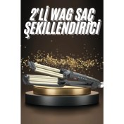 Resim Zero Land Nrzsnt Ikili Wag Maşa Saç Şekillendirici Seramik Kaplama Isı Ayarlı 