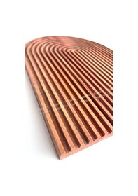 Resim Gökkuşağı Desenli Dalgalı Ahşap Sunum Tabağı Büyük Boy 33x24 Cm Doğal Kayın Ağacı - Kl-ag52t52a Ahşap 