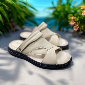 Resim Içi Dışı Hakiki Napa Deri Tam Ortopedik Terlik 