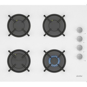 Resim Simfer 3507 + 8739 2'li Cam Ankastre Set Beyaz 