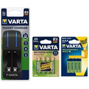 Resim Varta Pocket 4lü Şarj Cihazı + 4*800 Mah Aaa + 4*2100 Mah Aaa Şarj Edilebilir Pil 