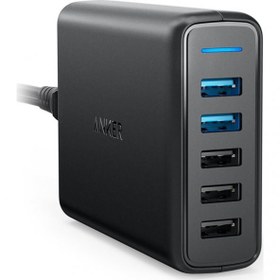 Resim PowerPort 5 Speed 63W QuickCharge 3.0 Seyahat Hızlı Şarj Cihazı 