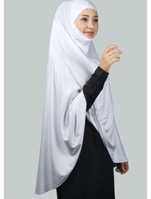 Resim Altobeh Hazır Türban Peçeli Pratik Eşarp Tesettür Nikaplı Hijab - Namaz Örtüsü Sufle (5XL) - Beyaz 