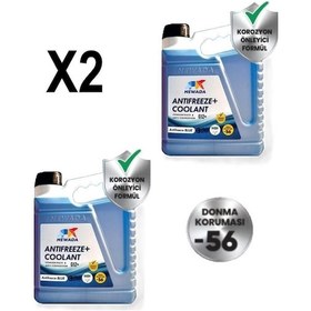 Resim Oto Motto Newada Süper Mavi Antifiriz -56 C 3 Lt 2 Adet Mavi 