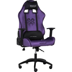 Resim XMAX Mor Kadife Kumaş Gaming Oyuncu Koltuğu 120 kg Taşır Ergonomik Tasarım ile Konforlu Destek 