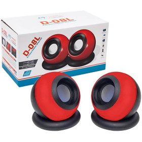 Resim 1 + 1 Usb Mini Oval Hoparlör ( 3w+3w*4 Ohm) D-08L 
