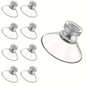 Resim Mini Emme Kupası, 32mm/1.26" Emme Kupası ile M4 Vida Şeffaf PVC Emme Kupası Pedüllü Süper Güçlü Emme Kupası Emme Kupası Cam Emme Kupası ile Somun Banyo Duvarları, Pencereler, Araba Perdeleri, Pratik saç tokası, Kullanışlı saç tokası 
