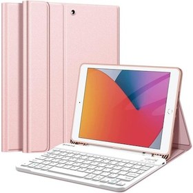 Resim Samsung Galaxy Uyumlu Tab S7 Plus T970 Kılıf Kablosuz Klavyeli Kılıf Mob 