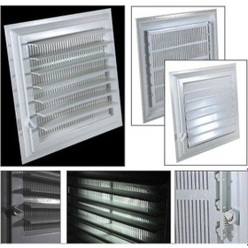 Resim Plastik Hareketli Menfez Panjurlu Banyo WC Havalandırma 35x35 