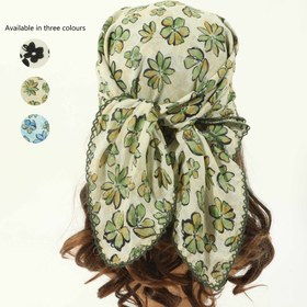 Resim 1 adet Kadın Moda Retro Y2K Çiçekli Küçük Kare Başörtüsü Seyahat ve Günlük Seyahat Eşleştirme için Uygun 