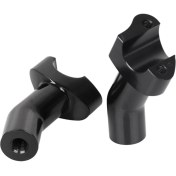 Resim Gcp Like Harley Softail Dyna Sportster Touring Geri Çekilebilir Düz Alüminyum Sap Için 3,5 Inç Yüksekliğinde Geri Çekilebilir Gidon Yükselticileri (Yurt Dışından) 