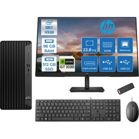 Resim Hp Pro Tower 400 G9 Intel Core I7 14700 96GB Ddr5 512GB SSD 23.8" Fhd Freedos Nvidia GT1030-4GB Masaüstü Bilgisayar 235V5M2ESGT1030F02 + Zetta USB Bellek 