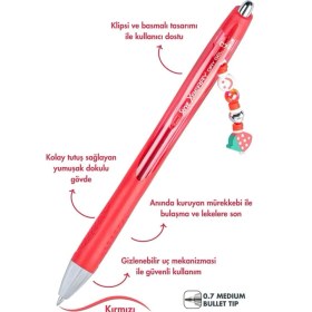 Resim Serve Xberry Jel Kalem Charmlı - 07MM Yuvarlak Uç 