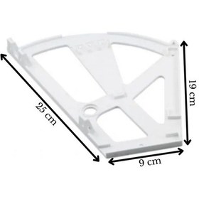 Resim Ayder 2 Li Rulmanlı Ayakkabılık Aparatı Beyaz 2 Paket Mobilya Bağlantı Elemanları Beyaz 