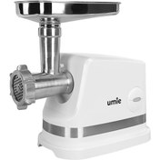 Resim Umie Premium 2200W Kıyma Makinesi Paslanmaz Çelik Sosis/ Sucuk/ İçli Köfte Aparatlı ETK-U22 Beyaz 