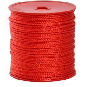 Resim Globe 1,5 Mm Polyester Çok Amaçlı İp Halat - Kırmızı - 200 M. - Makaralı 