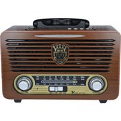 Resim Çanta Yurdu Retro Nostaljik MDU115BT Radyo Bluetooth Kumandalı Usb/sd Müzik Çalar Radyo 