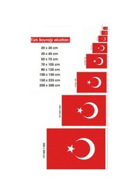 Resim Türk Bayrağı 150X225CM Ebatında Kumaş Türk Bayrağı Al Bayrak 150 