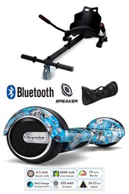 Resim Citymate Elektrikli Kaykay Scooter Hoverboard Akıllı Dengeli - Hover Kart - Çanta Full Paket Desen12 