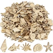 Resim 50 adet/paket okyanus hayvanları karışık stili DIY parti süslemeleri, hediye paketleme süslemeleri, el yapımı scrapbooklar, el yapımı grafiti düğmeleri, tatil partileri, düğünler, Paskalya, Sevgililer Günü vb. için uygun 