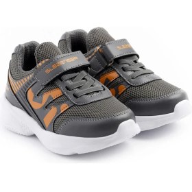 Resim Slazenger KING Erkek Çocuk Sneaker Koşu & Yürüyüş Ayakkabısı Koyu Gri / Turuncu 