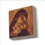 Resim İsa Ve Meryem Görseli Baskılı Taş Magnet 5x5 