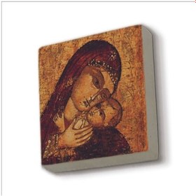 Resim İsa Ve Meryem Görseli Baskılı Taş Magnet 5x5 