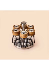 Resim Arow Ellery Akasya Serisi Tr-6549 7li Baharat Seti 130 Ml Şeffaf 