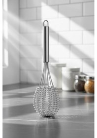 Resim Mien Metal Çırpıcı Seti Pasta Kek Çırpma Teli Tırtıklı Model Metal 