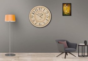 Resim Saat00196 Ahşap Duvar Saati Ebat 70 cm 