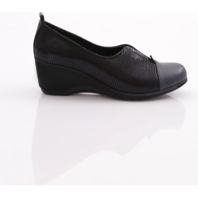 Resim Dgn 2331 Kadin Lastik Detayli Dolgu Taban Comfort Ayakkabi 