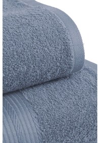 Resim Büyük Battal Boy 2'li Set Banyo Ve Hamam Havlusu %100 Pamuklu Denis İndigo 
