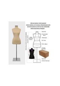 Resim Videolu Ürün-40 Beden Iğne Batabilen Terzi Mankeni Prova Mankeni 527200878 