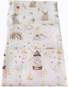 Resim 3 Adet Çok Amaçlı Müslin Örtü Battaniye Çok Renkli 