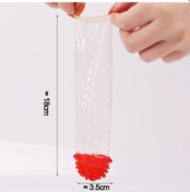 Resim 3 adet Ultra ince prezervatif tırtıklı 