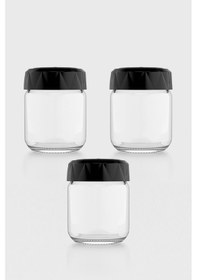 Resim Renga Lexa 210 Ml 3'lü Cam Baharatlık Seti 161015 Siyah Siyah 