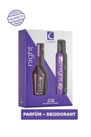 Resim Caldion Night Erkek Parfüm Seti ( Parfüm Edt 100 ml Deodorant 150 ml ) 