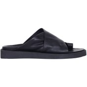 Resim Bueno Shoes Siyah Deri Kadın Parmak Arası Terlik 01ws2809 
