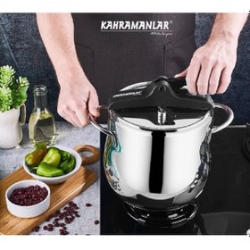 Resim Kahramanlar 9 Lt Klasik Düdüklü Tencere 2133-s Siyah 