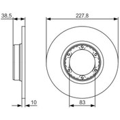 Resim Bosch ÖN FREN AYNASI R12 -TOROS R5 75/85 227.5x10x6DL 0986478103 7700502515-7701466540 