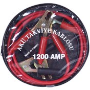 Resim Akü Takviye Kablosu 1200 Amper 55mm Çantalı 