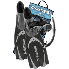 Resim Cressi Pluma Serbest Ve Tüplü Dalış Seti P,m,ş Siyah 45-46 Siyah 