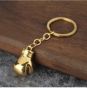 Resim Fochsia Altın Renk Boks Eldiveni Anahtarlık Üç Renk Seçenekli Araç Anahtarlığı Spor Hediyelik 