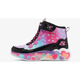 Resim Skechers Eternal Heart Lights Büyük Kız Çocuk Siyah Işıklı Bot 303262L Bkmt 