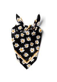 Resim Retro Daisy Desen Bandana/fular Çok Renkli 