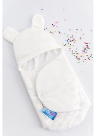 Resim Welsoft Bebek Kundak Bebek Battaniye Krem 