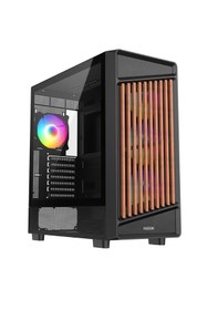 Resim Fazeon F19 750w 80plus Bronze 4x120mm Argb Fanlı Atx Siyah Bilgisayar Kasası 