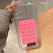 Resim Yaratıcı Emme Kupası Kaymaz ve Düşmeye Dayanıklı Telefon Kılıfı, for iphone X/XS/XR/XS Max/16/15/14/13/12/11 Pro Max, 15/14/12/11 Pro, 16/15/14/Plus için uyumlu, Telefonun Güçlü, Darbe Dayanıklı Şeffaf Koruma Sağlar 
