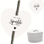 Resim 25/50/100 Adet/Paket Kalp Şekilli Işıklı Etiketler - Aşkınızı Aydınlatın! Düğün Sis Partileri, Kart Tutucular ve Düğün Hediyeleri İçin İdeal, Mükemmel Parti Dekoru. Yılbaşı, Noel ve Tüm Bayramlar İçin Harika 