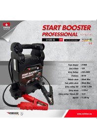 Resim Akü Takviye Cihazı 12 V. 3100 A. 